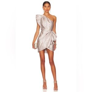 SAYLOR Ann Mini Dress in Silver